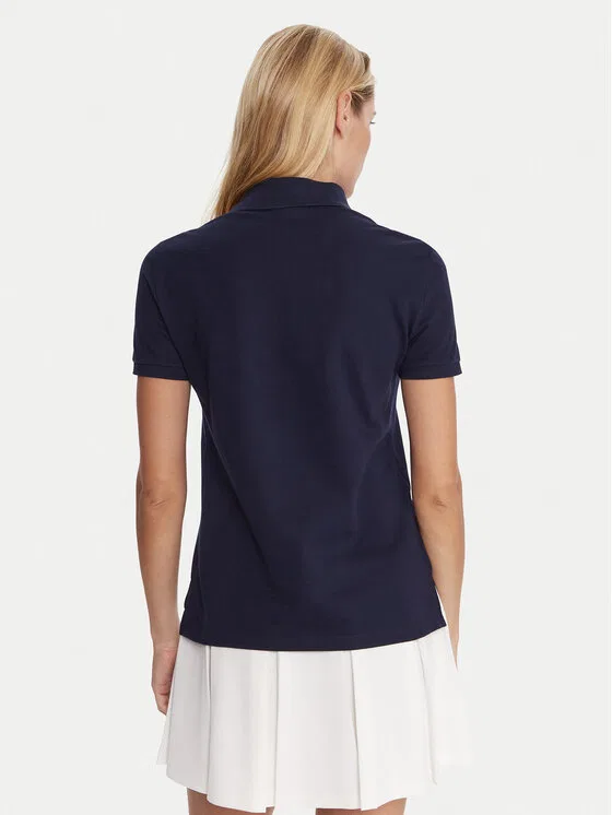 Поло Lacoste classic fit, темно-синий — фото 3