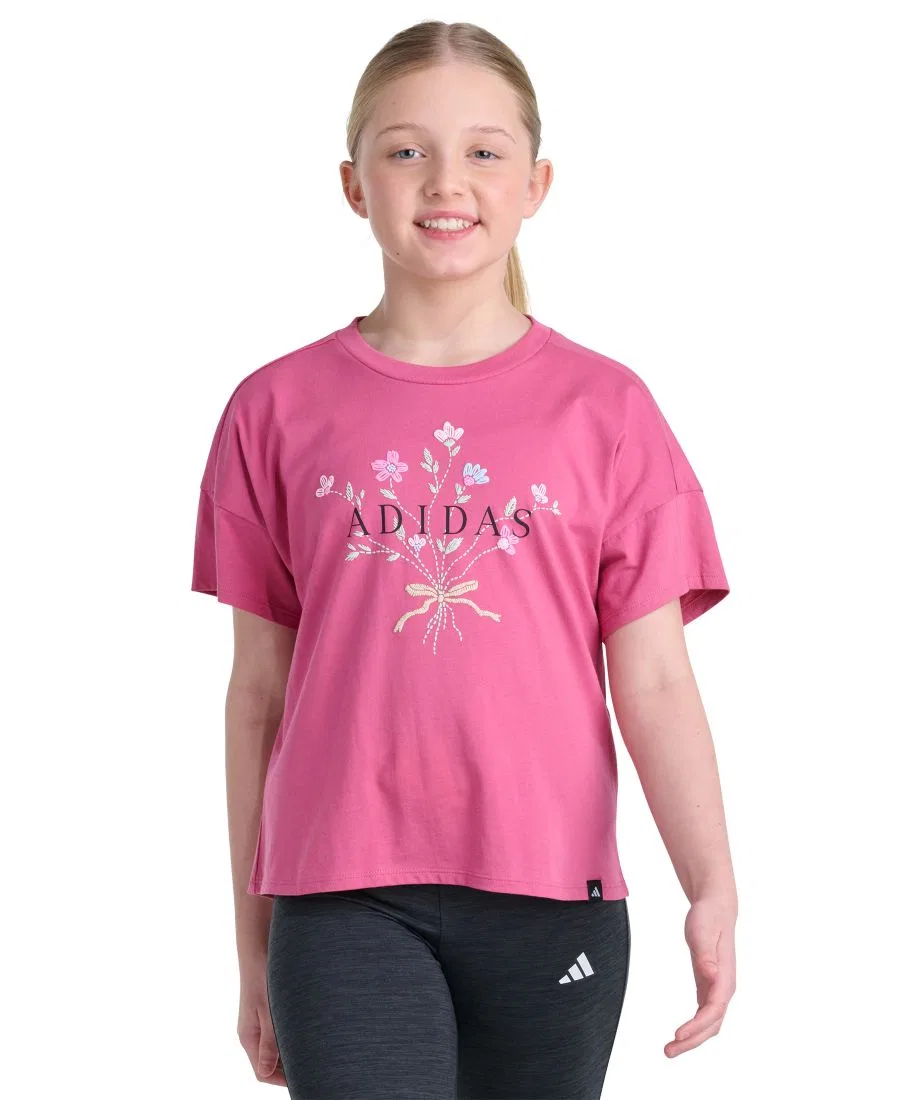 Футболка с принтом adidas, Dual Magenta