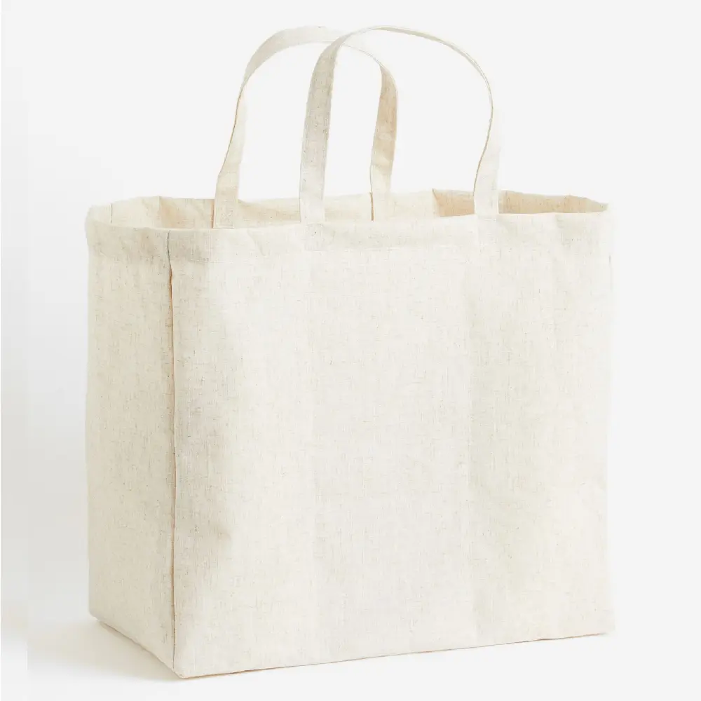 

Корзина для белья H&M Home Linen-blend, светло-бежевый
