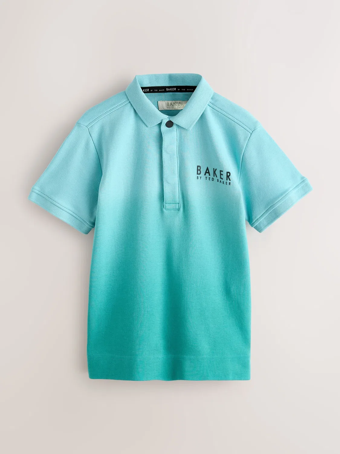 Поло Baker by Ted Baker, принт, модель Polo Shirt, Turquoise Ombre — фото 4