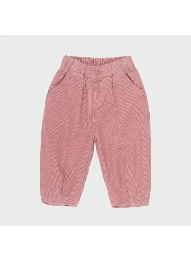Брюки на кнопках с эластичным поясом Zara, розовый — фото 2