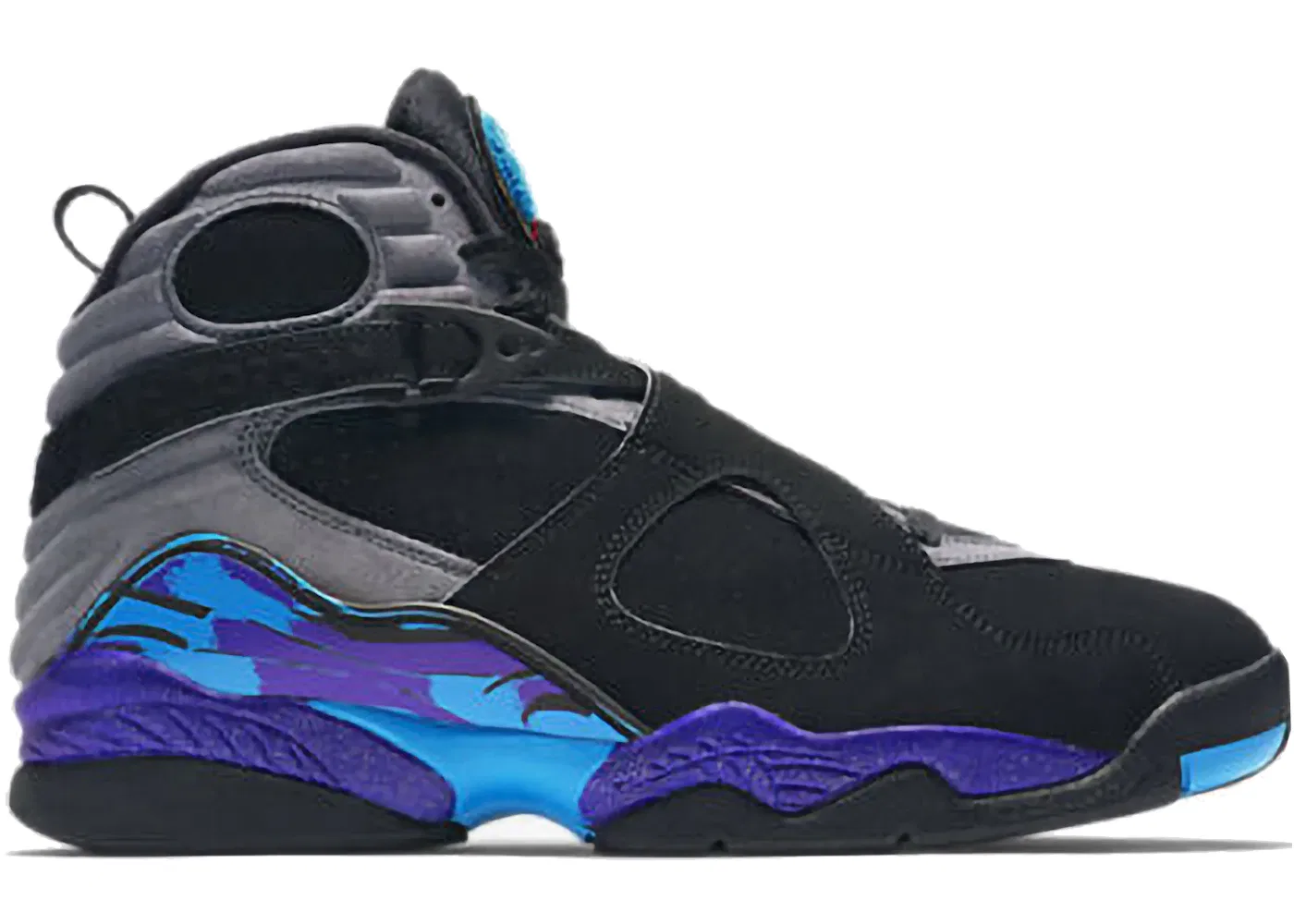 Детские кроссовки lifestyle Jordan 8 Retro Jordan, Black/Bright Concord/Aquatone