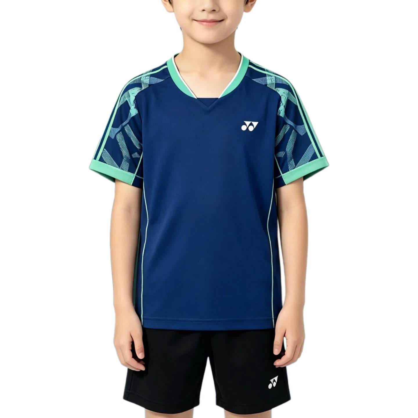 Детская футболка с круглым вырезом YONEX, White — фото 4