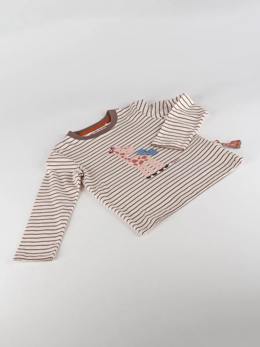 Рубашка SIGIKID 'Langarmshirt Savanne' коричневого цвета — фото 2