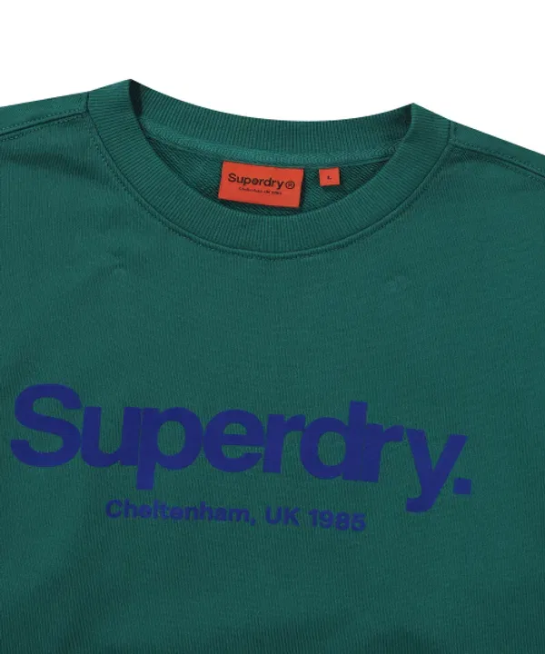 Свитшот с большим логотипом, Superdry, зеленый — фото 3