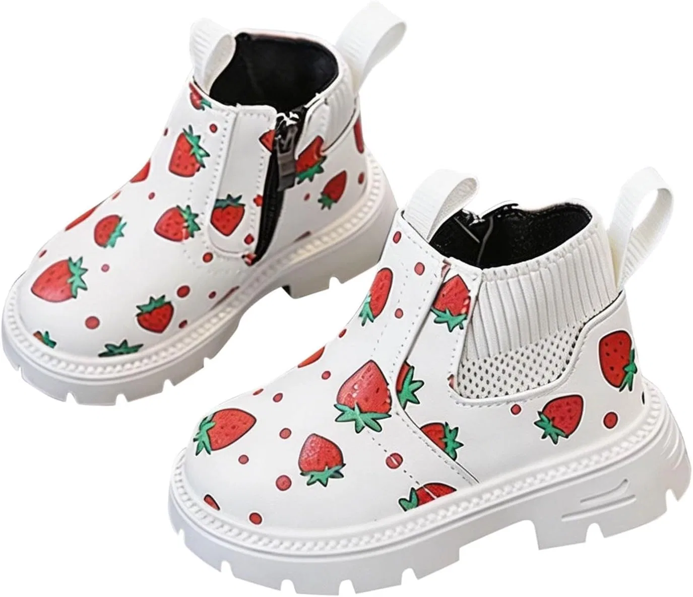 Детские ботинки для девочек с принтом SHOPESSA, White