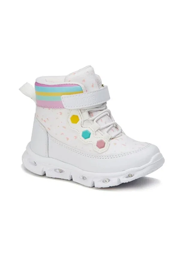 Детские туфли для девочек с коротким каблуком Vicco, White