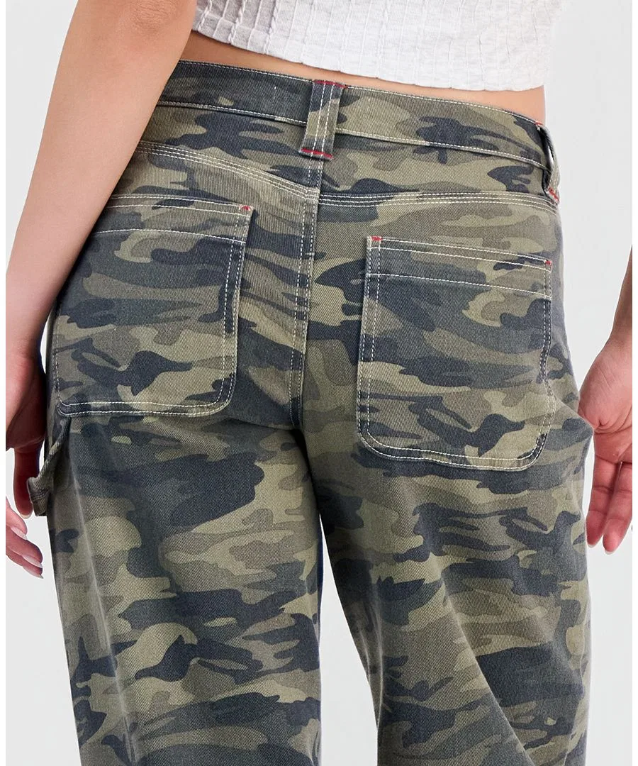 Джинсы-карго с широкими штанинами Ultra 90s Madden Girl, Camo — фото 3