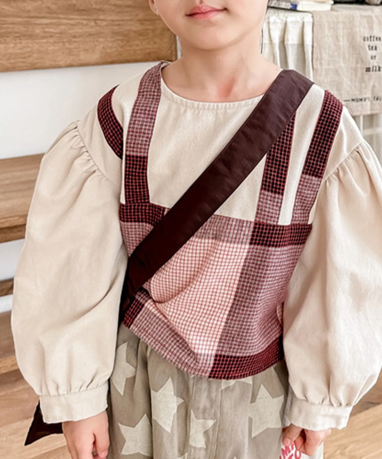 Детская блуза с длинным рукавомaimoha, Off White