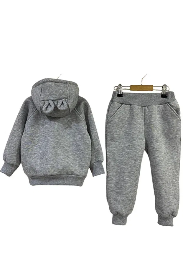 Детский комплект спортивной одежды с капюшоном Tyyli, Gray — фото 2