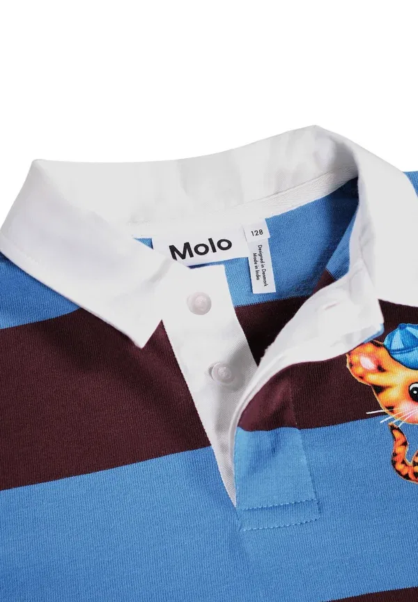 Футболка поло с животными Long sleeves rugger Molo, Blueberry, черничный — фото 3