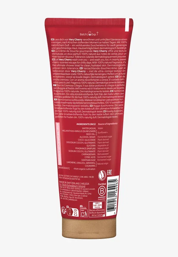 Гель для душа Very cherry shower cream Weleda 200 мл — фото 2