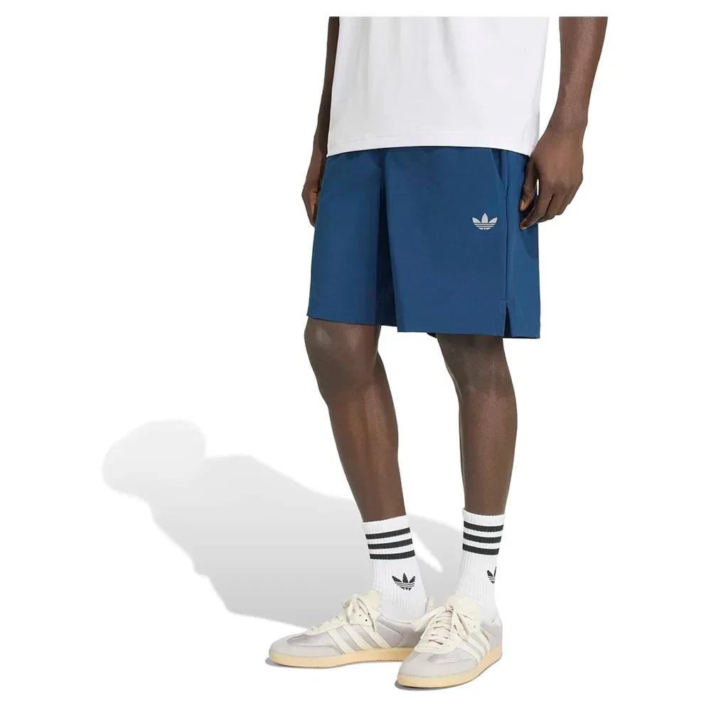 Мужские шорты с принтом Tech Trefoil Essentials Adidas Originals, Blue