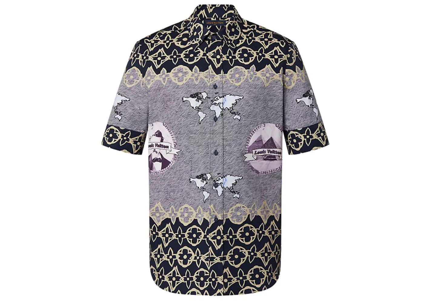 Мужская рубашка с коротким рукавом Short Sleeve Shirt Louis Vuitton, Multicolor