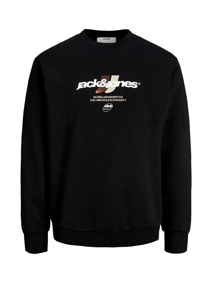 Детская толстовка Jack & Jones Junior с логотипом JCOClub, черная