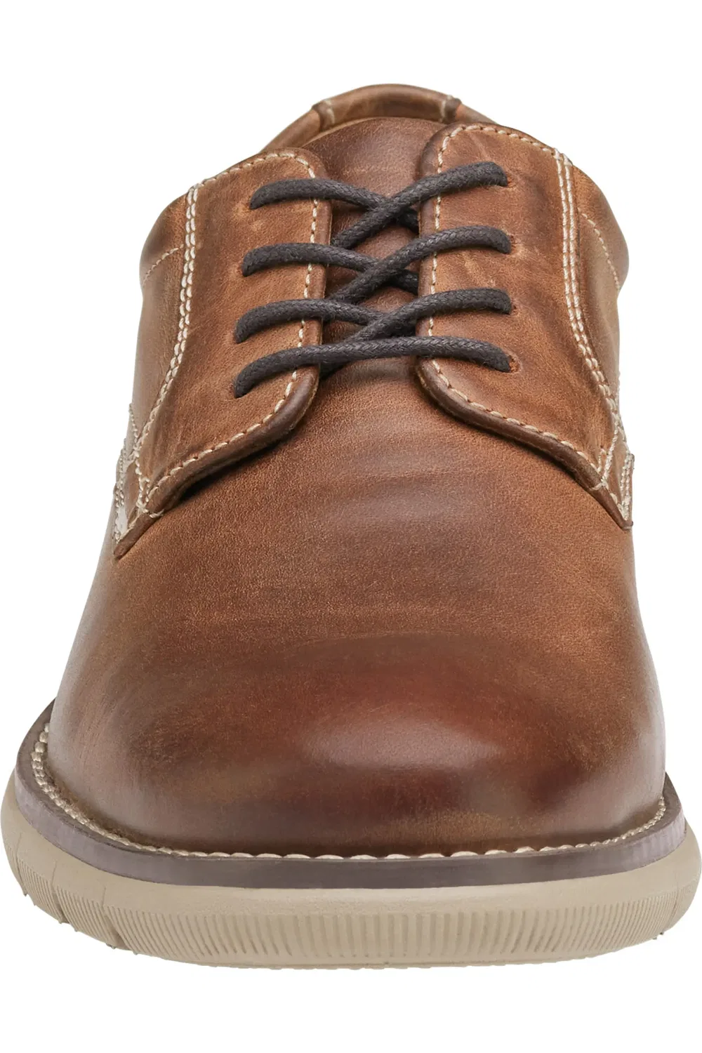 Детские туфли дерби на плоской подошве Holden Johnston & Murphy, Brown Oiled Full Gra — фото 4