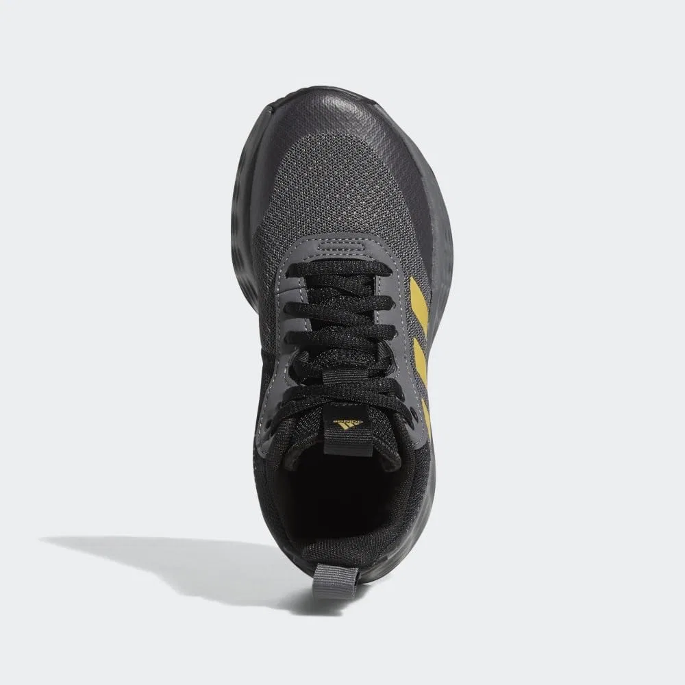 Детские кроссовки для баскетбола Own the Game 2.0 Adidas, Grey Five Gold Matte Black Core — фото 4