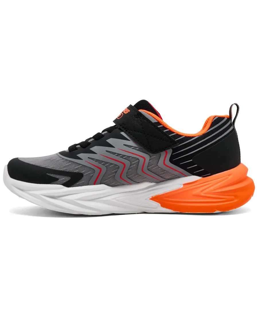 Кроссовки детские с подсветкой Flex-Glow Ultra Prism-Pacer Skechers, Black Lime — фото 3