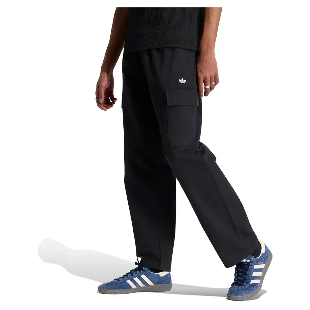 Мужские карго-брюки свободного кроя Trefoil Essentials Adidas Originals, Black