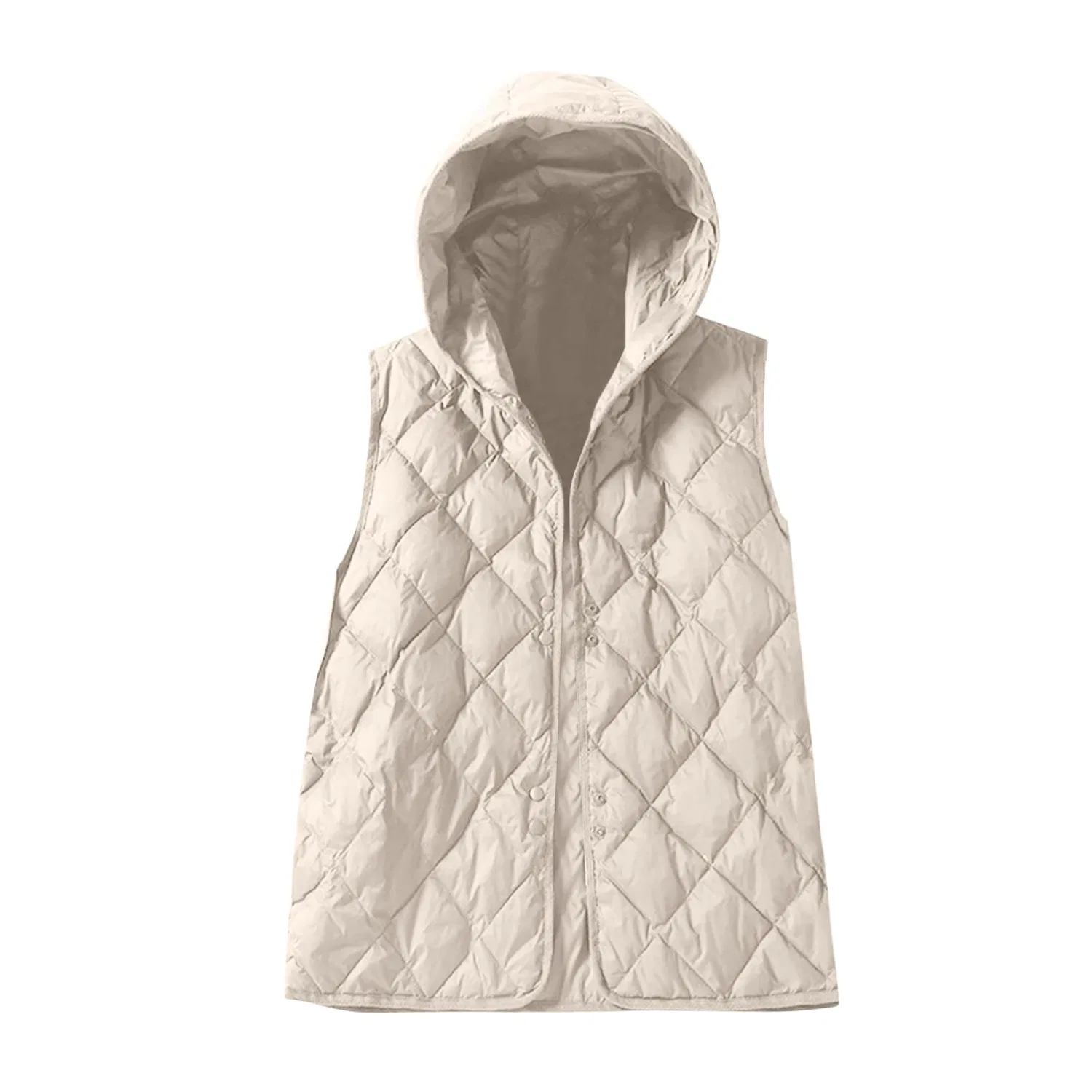 Женский легкий стеганый жилет, bianco