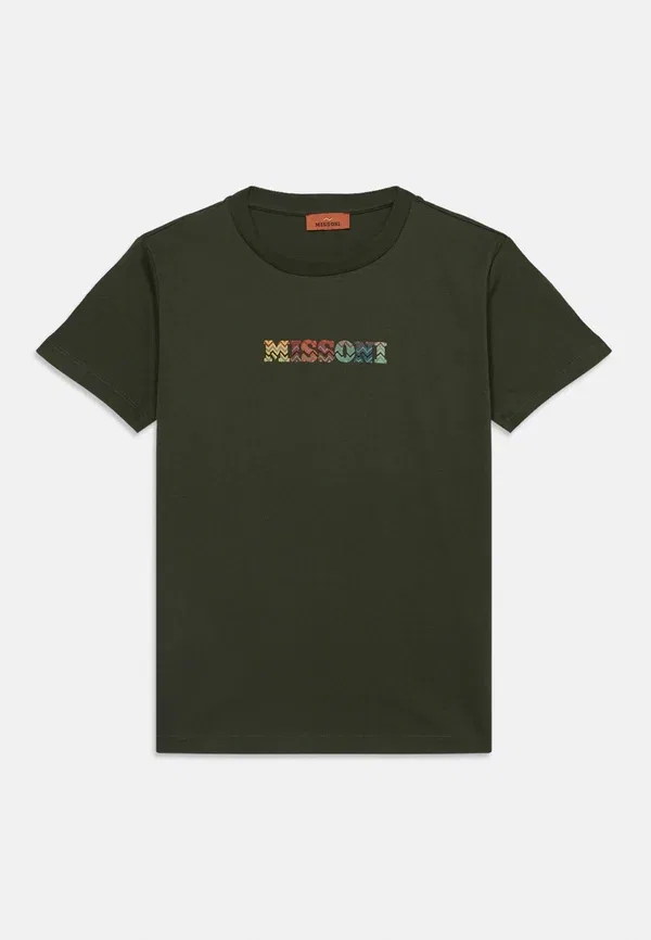 Футболка унисекс с принтом Missoni, зеленый