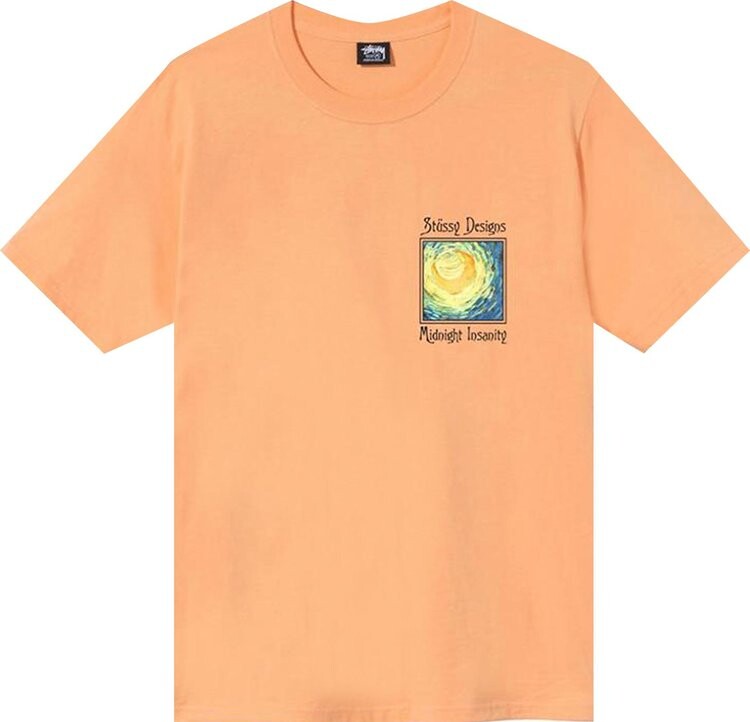 

Футболка Stussy Midnight Insanity Tee 'Peach', оранжевый