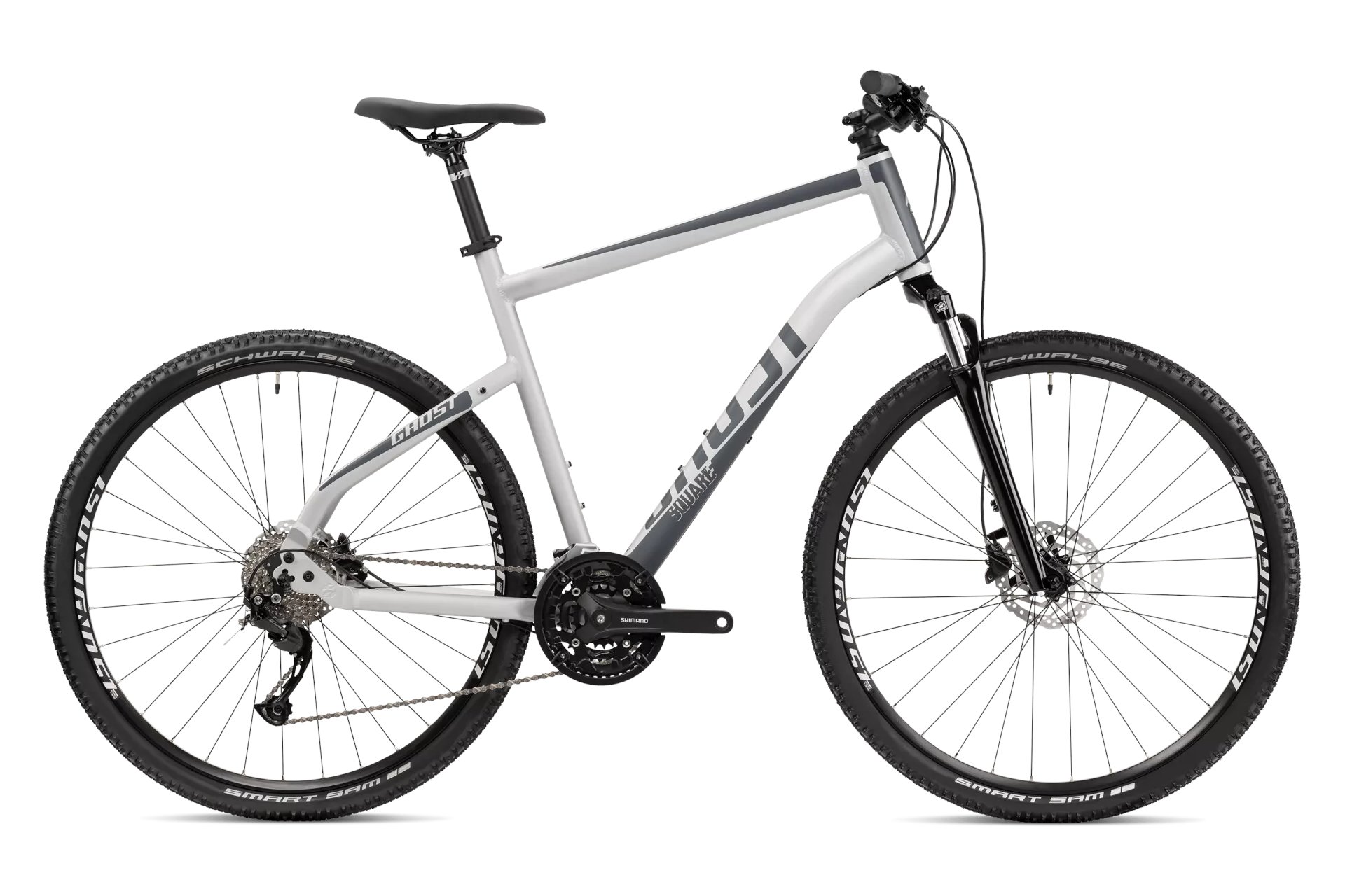 

Горный велосипед Ghost Square Cross - 28 дюймов - Diamant - 2024, цвет Grau|light grey/dark grey - matt