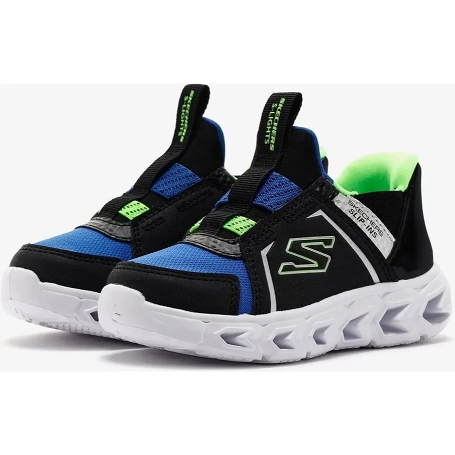 Детские спортивные кроссовки с подсветкой Lights Hypno 2.0-Brisk-Brights Skechers, Черный — фото 3