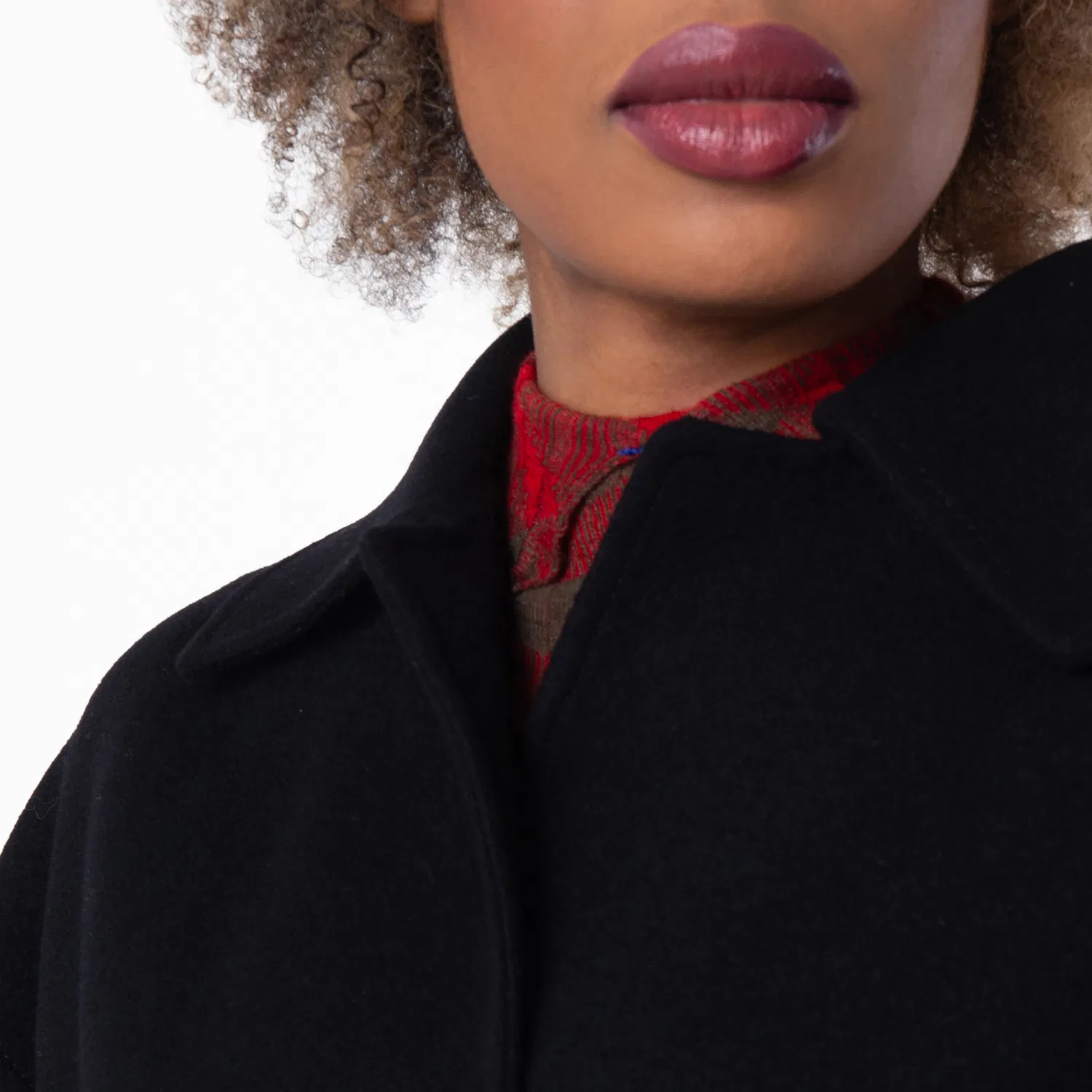 Пальто-кокон из кашемира с поясом Belted Cashmere Wrap Coat Burberry, Black — фото 2