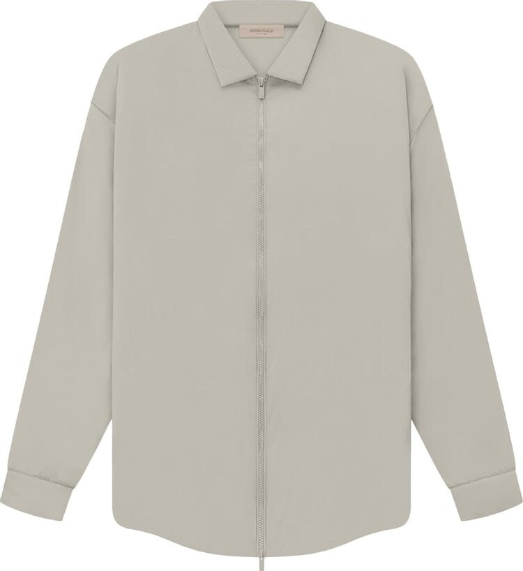 

Рубашка Fear of God Essentials Filled Nylon Shirt Jacket 'Seal', серый