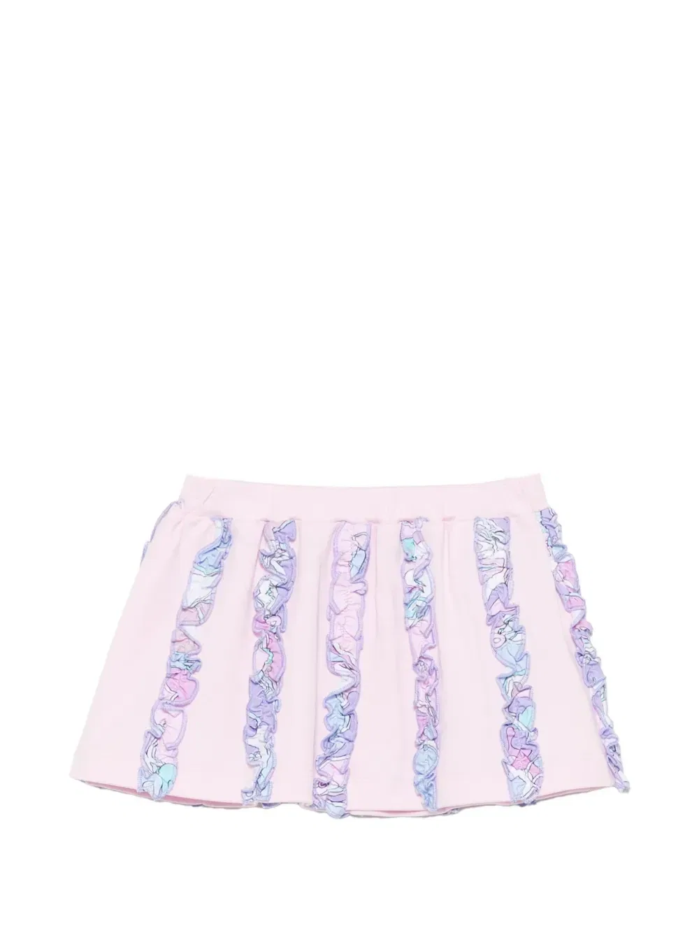 Юбка-трапеция с оборками Pucci Junior, розовый