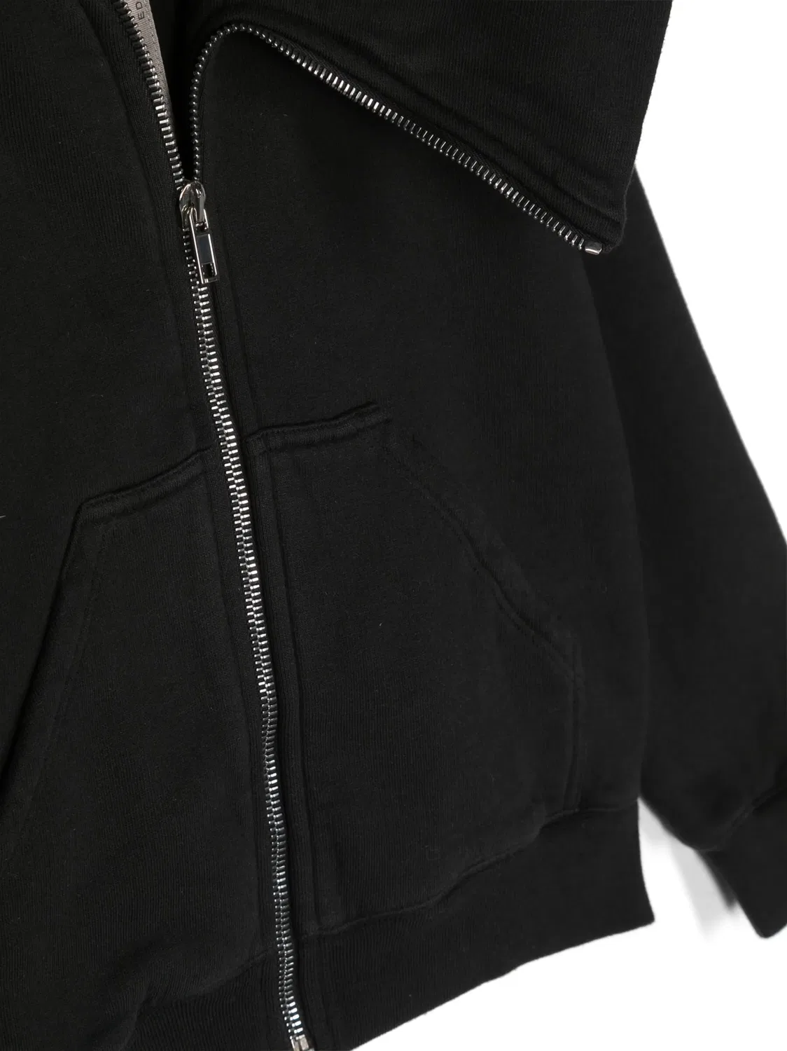 Худи на молнии из хлопка Rick Owens DRKSHDW, черный — фото 3