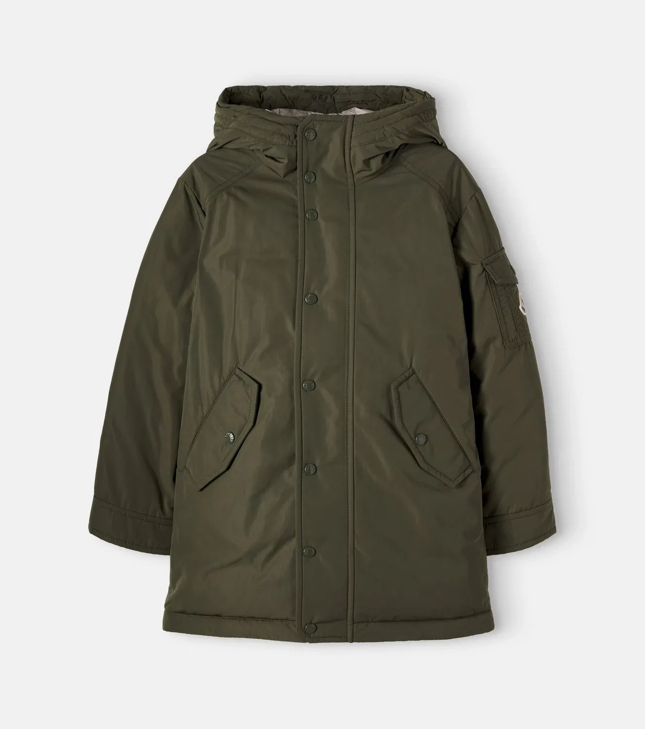 Пуховик с капюшоном Nahan Moncler Enfant, зеленый
