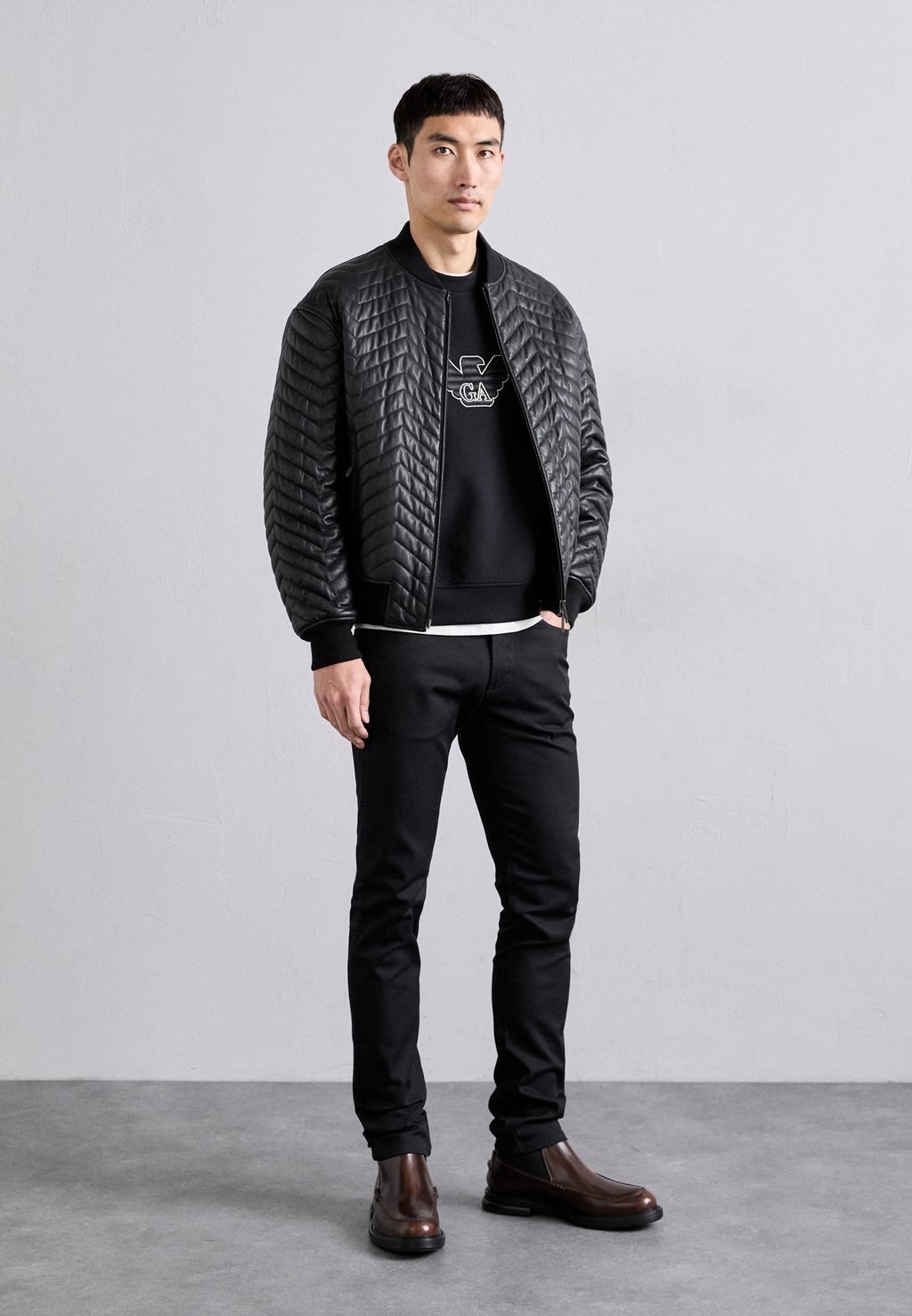 

Джинсы облегающего кроя 5 POCKETS PANT Emporio Armani, черный