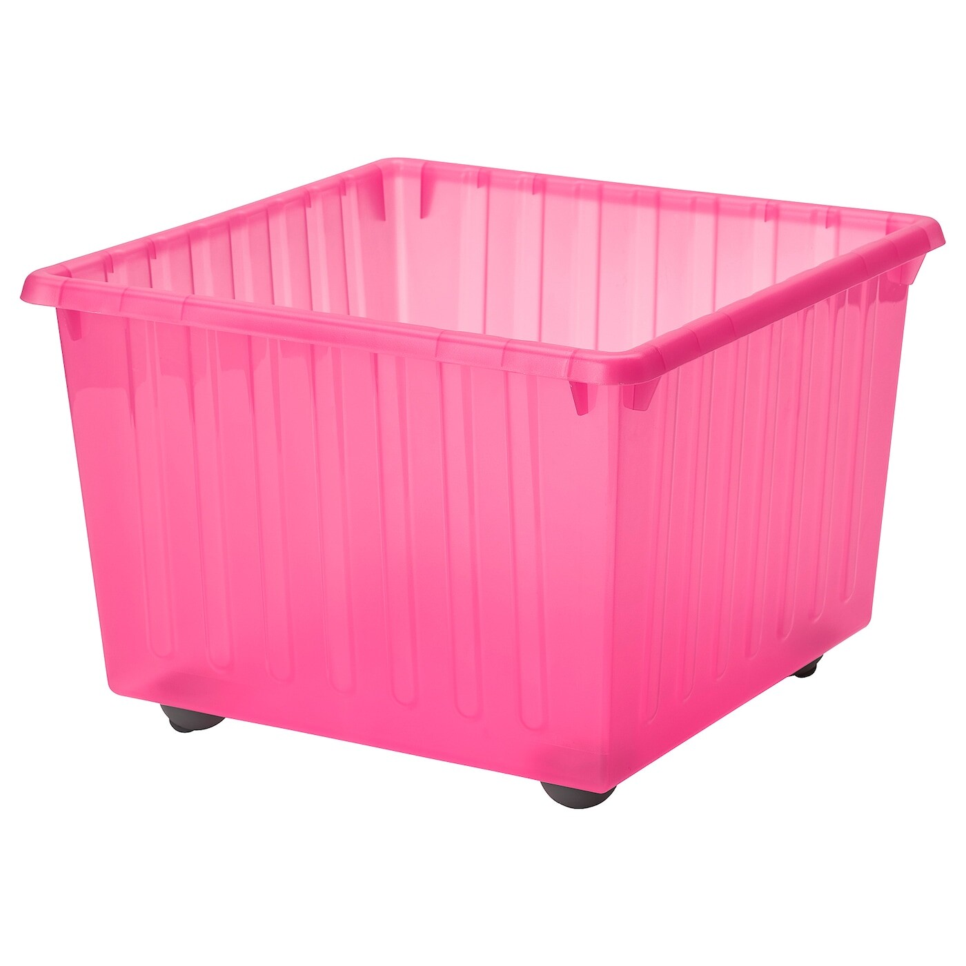 

VESSLA ВЕССЛА Ящик на колесах, светло-розовый, 39x39 см IKEA
