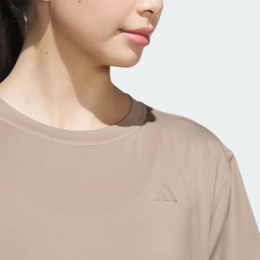 Женская футболка свободного кроя для тренировок Designed for Train Everyday Workout Tee adidas, Sandy Pink — фото 4