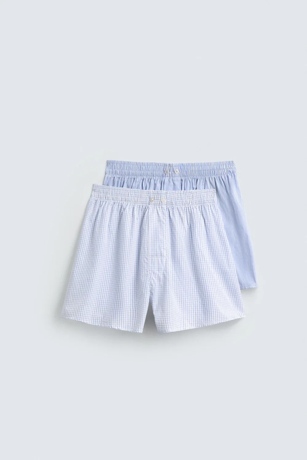 Набор из 2 боксеров из поплина разных расцветок ZARA, Blue — фото 4