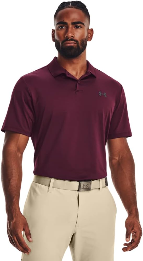 

Under Armour мужская поло Matchplay, (600) Dark Maroon/Pitch Gray