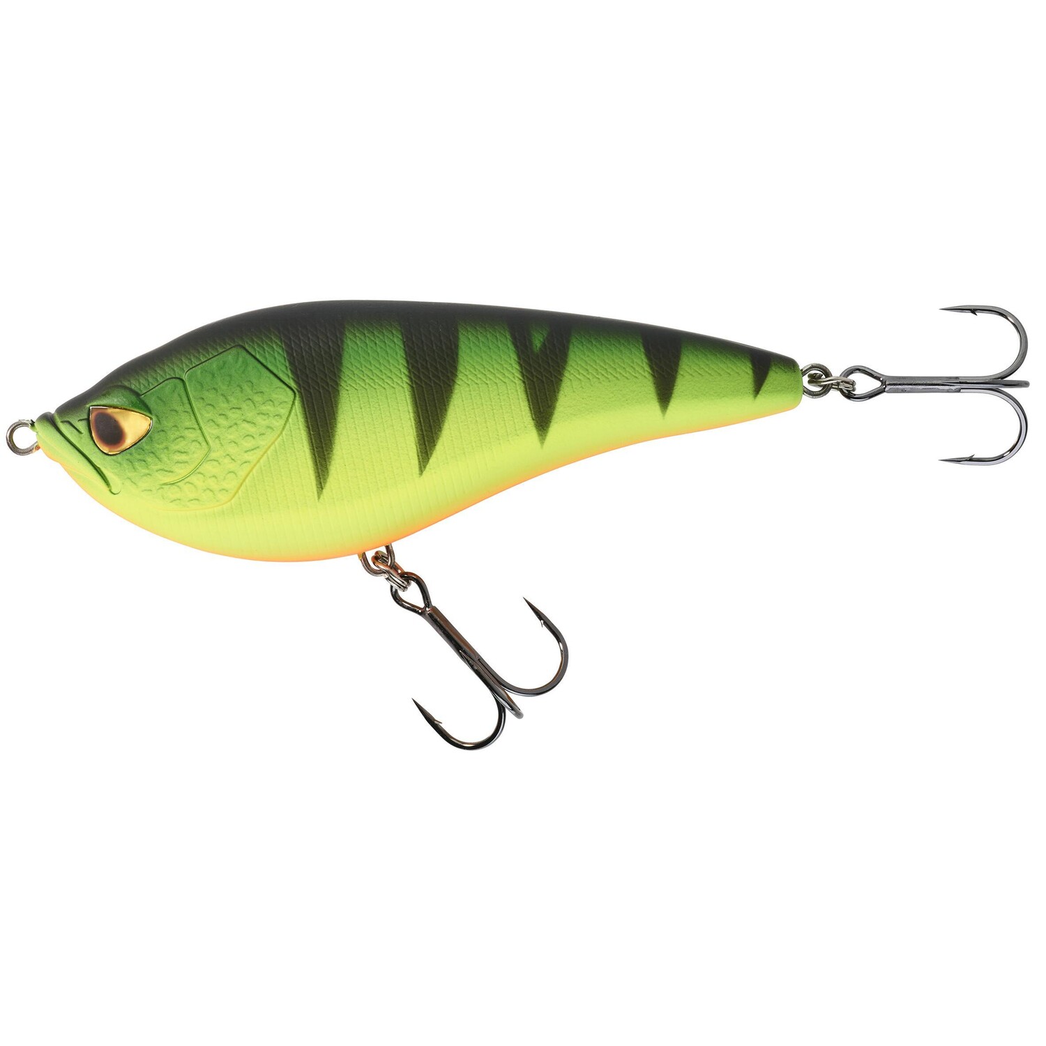 

Воблер Jerkbait WXM JRK 120S Fireperch CAPERLAN, черный/зеленый/неоново-желтый