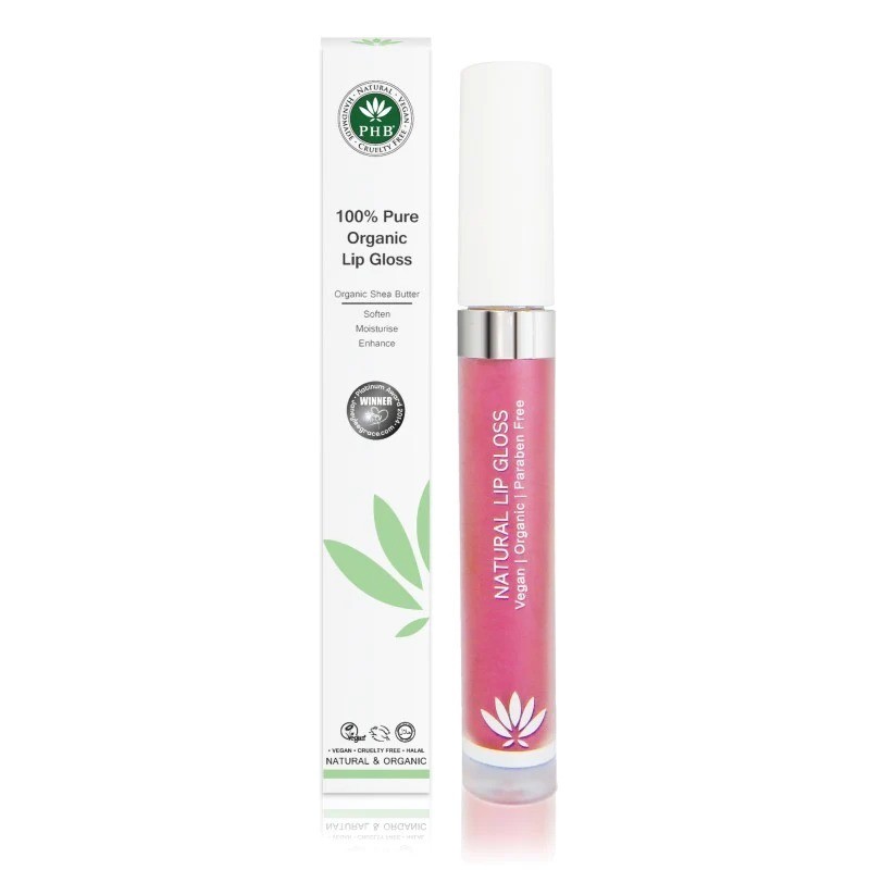 

Блеск для губ PHB Ethical Beauty 100% Pure Organic, 10 мл, Raspberry