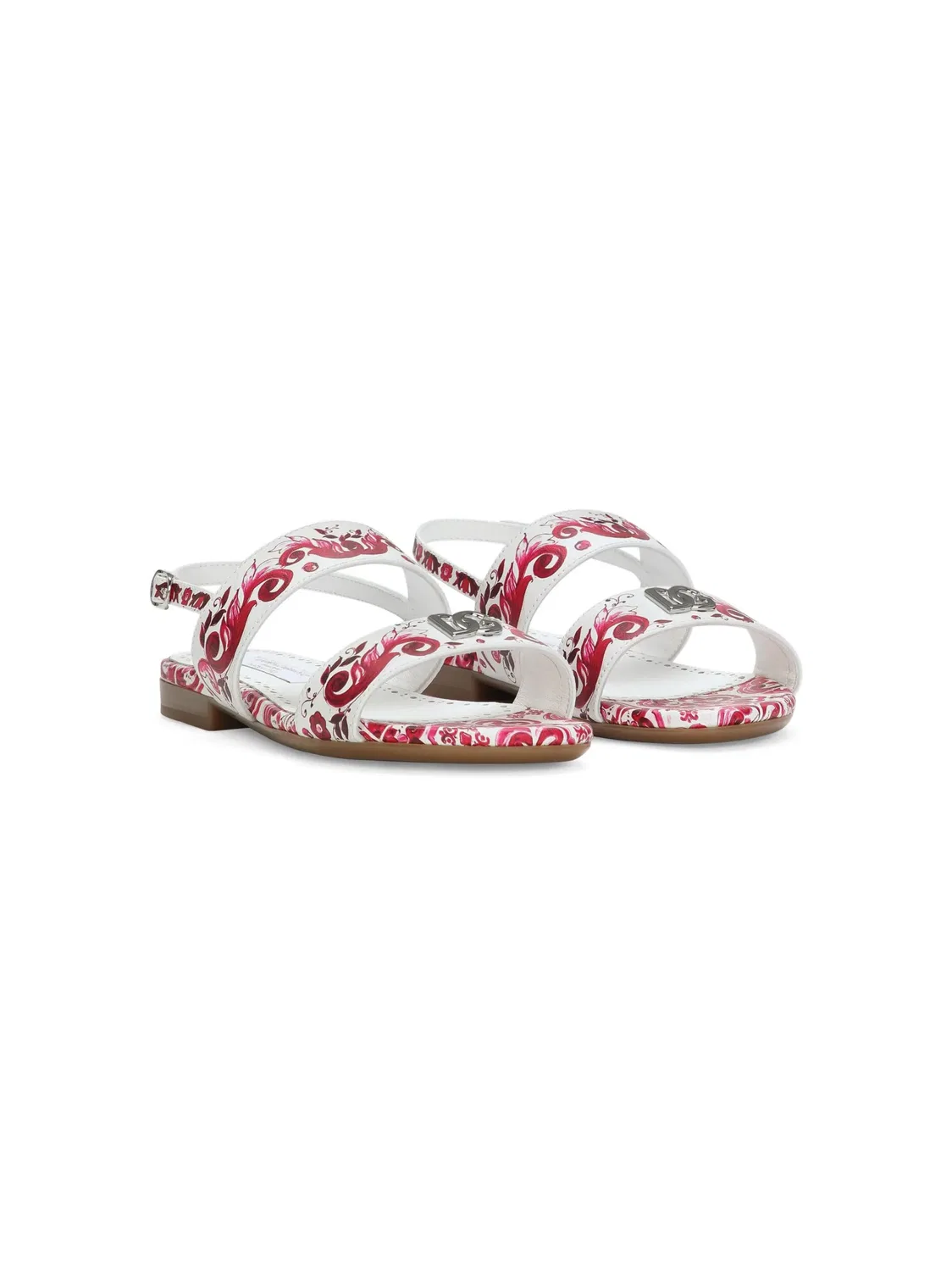 Сандалии Majolica из телячьей кожи Dolce & Gabbana, многоцветный — фото 2