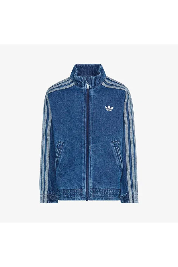 Детская джинсовая куртка Firebird синего цвета Adidas — фото 4