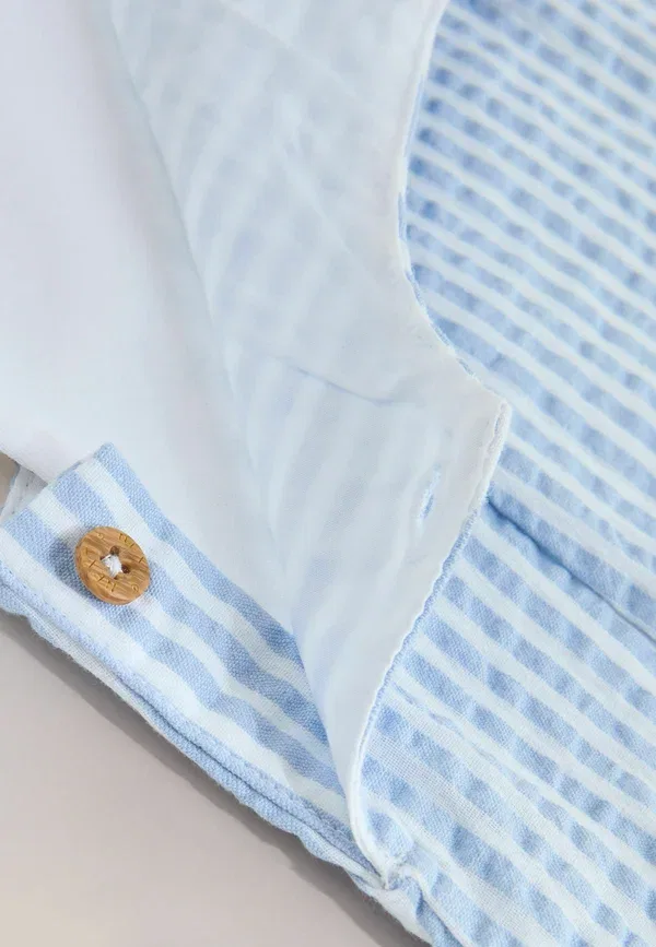 Комплект из топа и боди с коротким рукавом, хлопок, Regular fit set, Next stripe, синий — фото 4