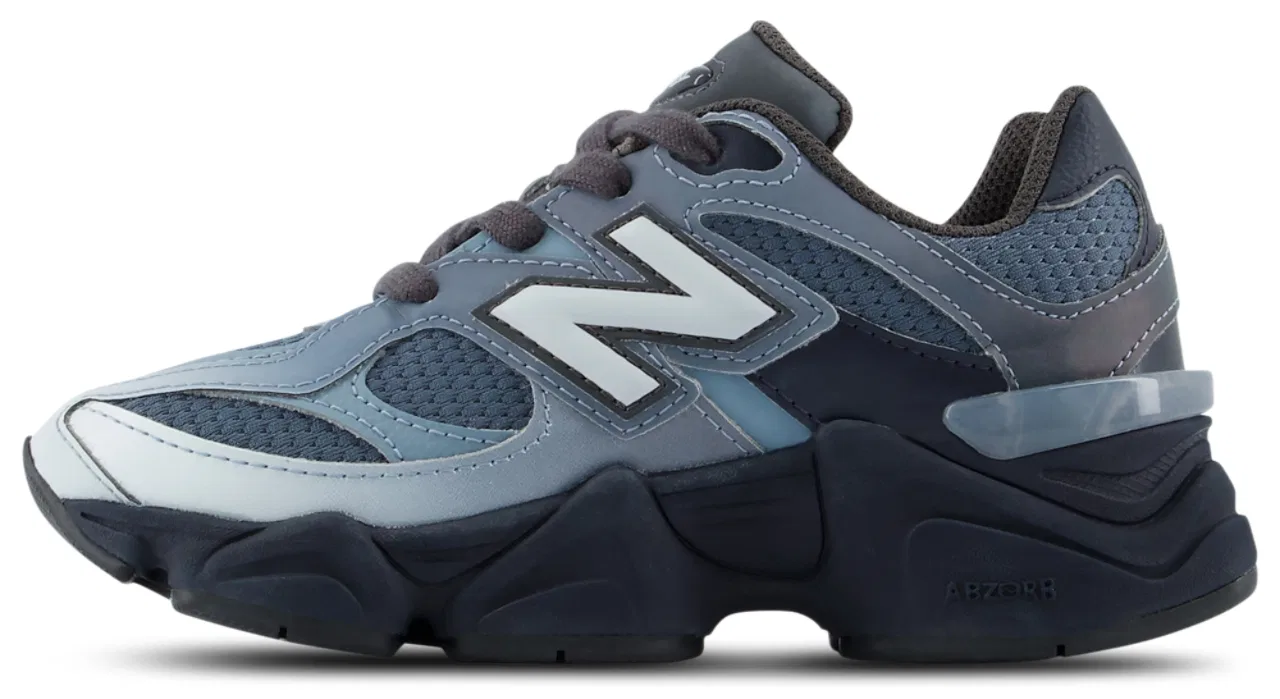 Детские кроссовки для мальчиков с амортизацией ABZORB New Balance 9060, Shadow Blue/Dark Night — фото 2