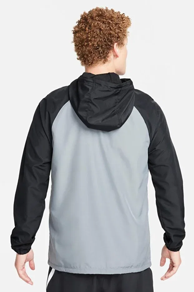 Мужское пальто из искусственной кожи с капюшоном Academy Nike, Gray — фото 2