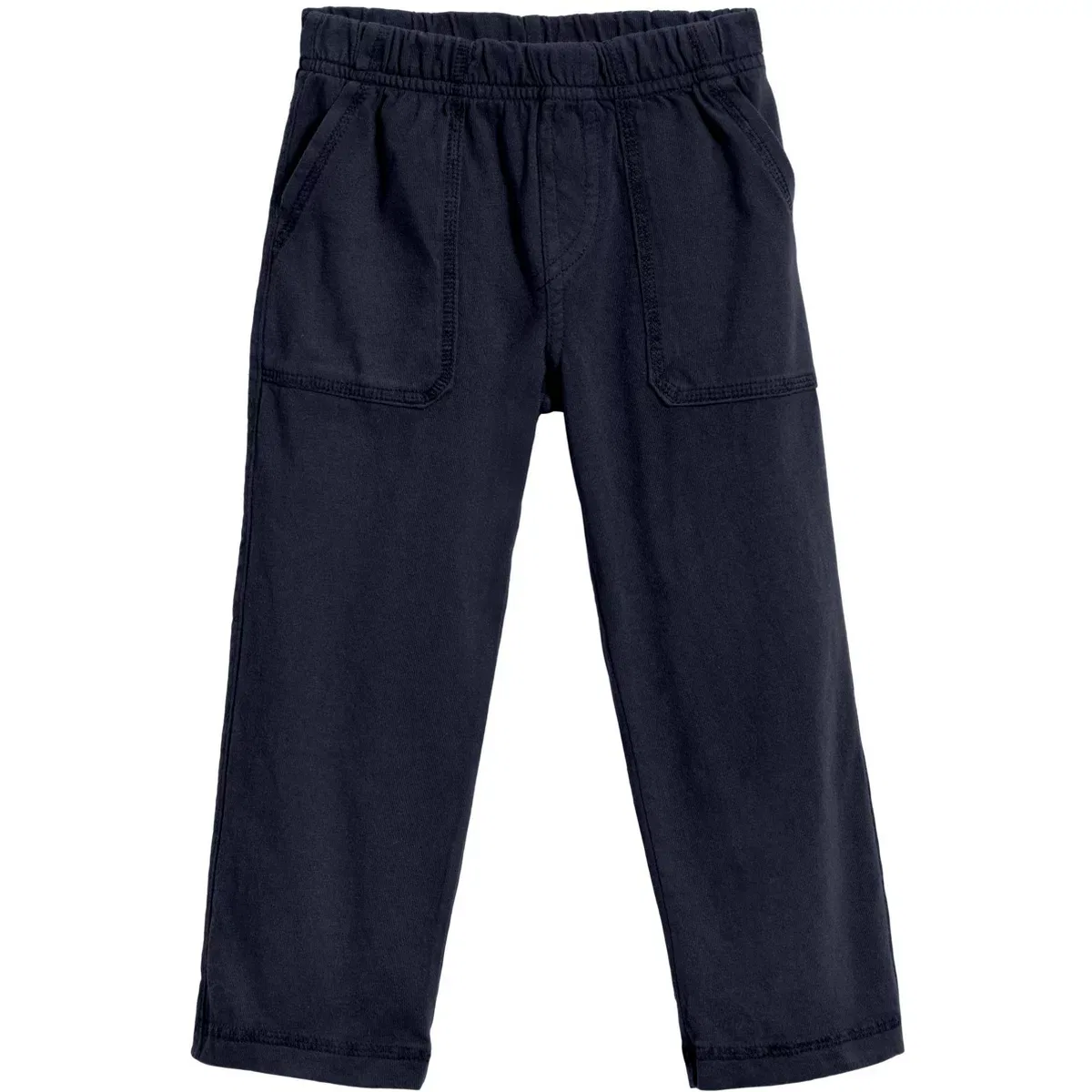 Детские брюки из хлопкового джерси с тремя карманами City Threads, Dark Navy