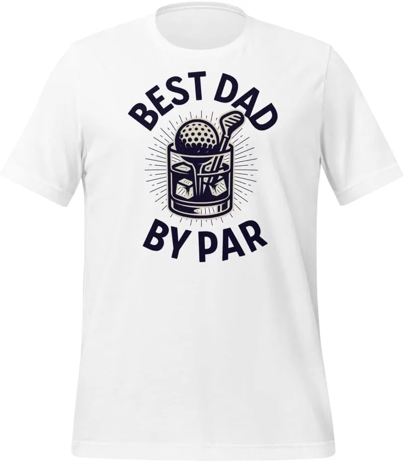 Мужская футболка с принтом Best Dad by Par, White