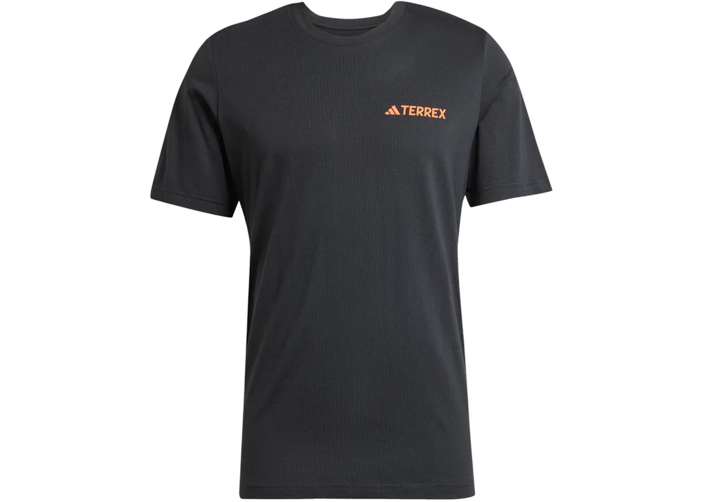 Мужская футболка с принтом Terrex Graphic Adidas, Black Semi Impact Orange
