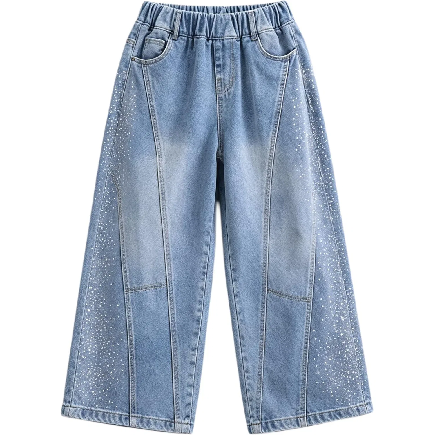 Детские джинсы средней посадки с охлаждающим эффектом Disney, Light Blue