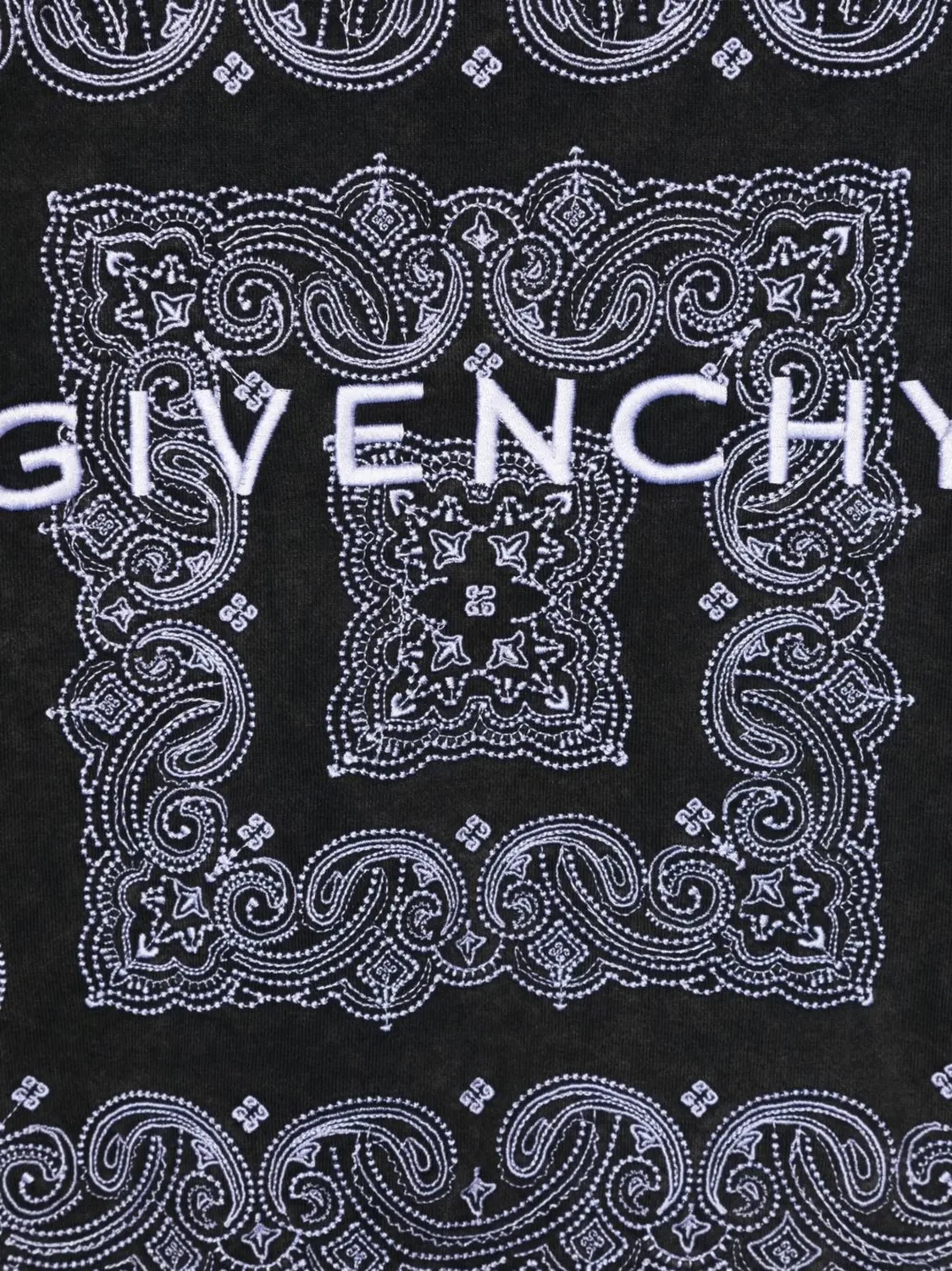 Джемпер с принтом банданы с длинными рукавами Givenchy, черный — фото 2